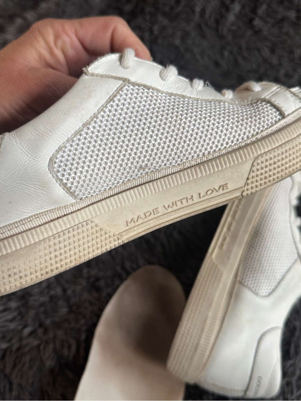 Golden Goose Cream and White Low-Top Sneaker - Picture 3 of 9